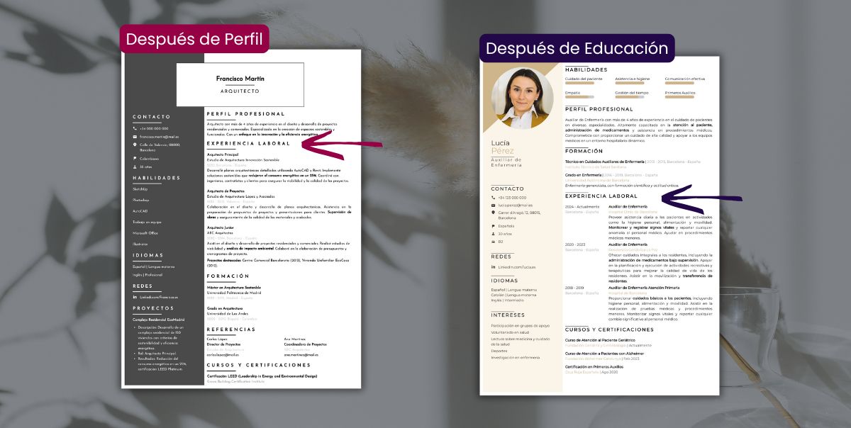 en-donde-poner-la-experiencia-en-cv