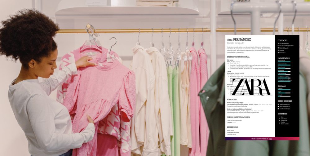 enviar curriculum a zara
