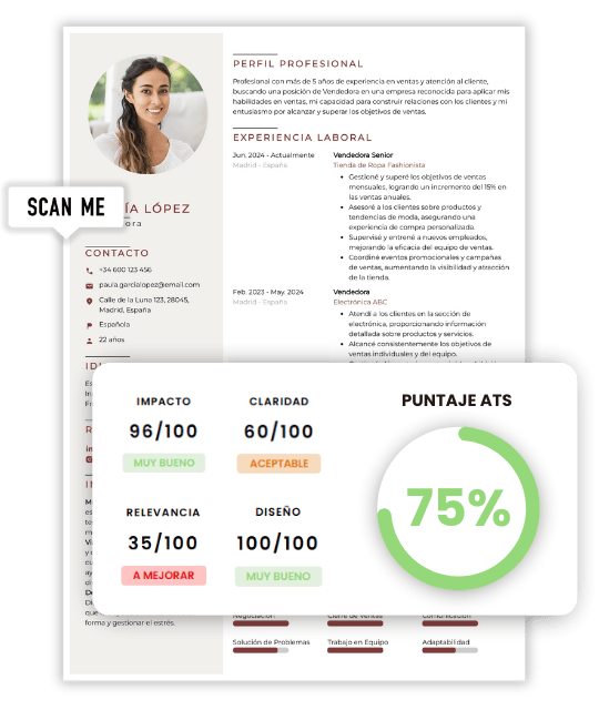 ats cv test español