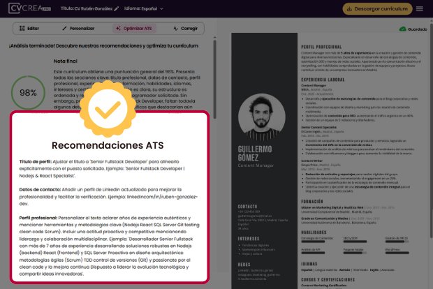 recomendaciones cv ats checker