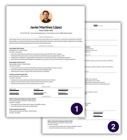 longitud curriculum ats