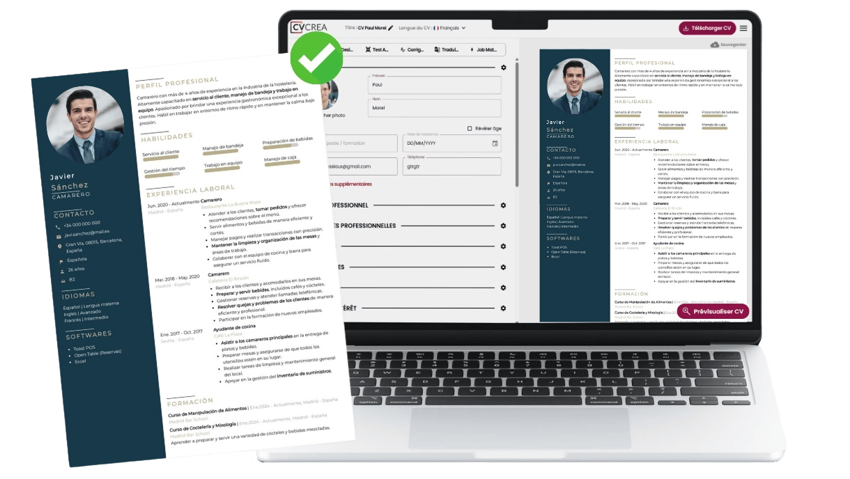 creador de currículum profesional en pdf