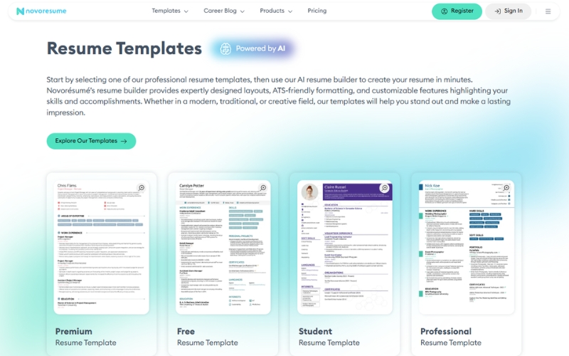 novoresume-editor-cv-con-ia